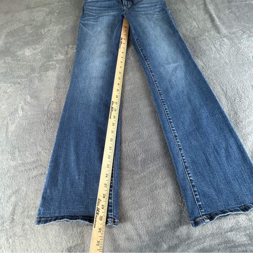Kut From the Kloth Baby Boot Cut Jeans Medium Wash S Size 8 Short Stretch - Picture 8 of 12
